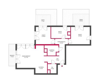 Apartament 92 m , 3 pokoje, balkon, garaż