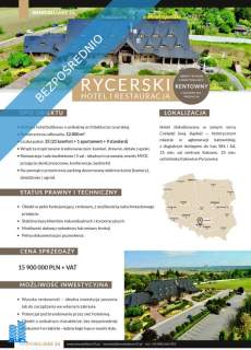 Oferta inwestycyjna   dochodowy hotel z gruntem inwestycyjnym...
