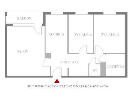 3 pokoje przy Lasku Bielańskim Balkon Bielany