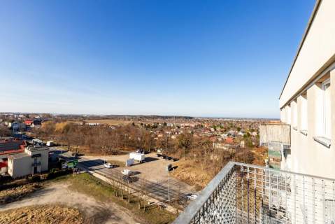 Piękny widok na zatokę i panoramę miasta
