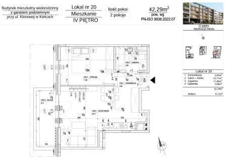 NOWE Mieszkanie 42,29 m2 ul. Klonowa