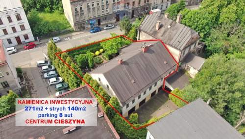 Kamienica inwestycyjna parking 8 aut - centrum