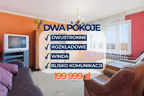    Dwupokojowe dwustronne mieszkanie   