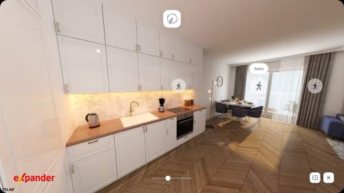 3 POKOJE 57,27 m2 JAR Z ANTRESOLĄ 2 BALKONY