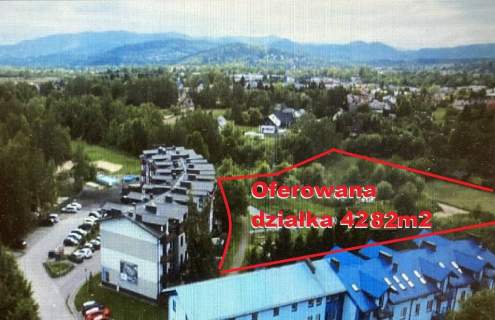 Działka budowlana na sprzedaż, 4282 m2, Wadowice