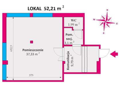 Wynajmę lokal na parterze obok szpitala nr 2