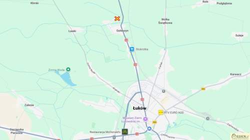 Sprzedam atrakcyjną działke o pow. 3671 m2 w Gołaszynie pod Łu