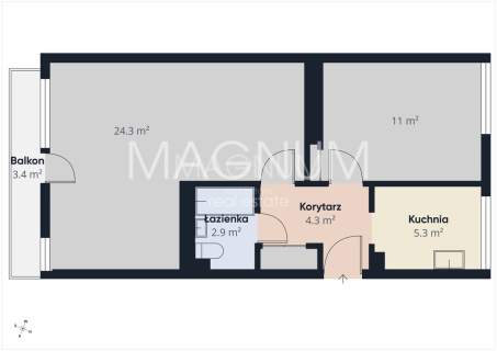 Ciche dwustronne mieszkanie z widokiem na centrum