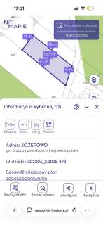 Na sprzedaż działka 59 ar Józefowo k Słupcy