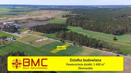 Zborowskie działka budowlana 1400m2