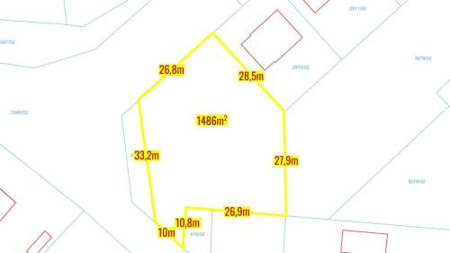Działka usługowa Koszęcin 1486 m2