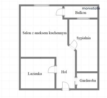 2 pok. na Grzegórzkach/ 35m 