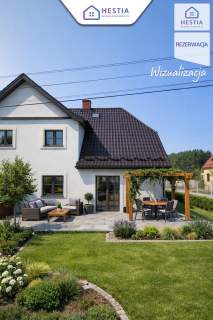 Dom bliźniak z dużą działką 921 m2