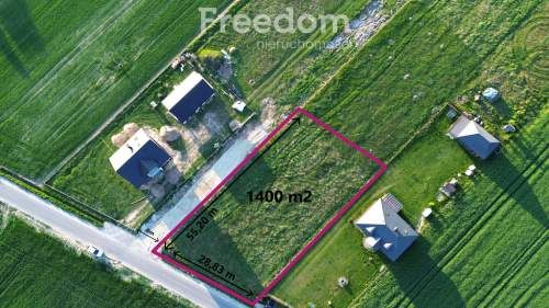 Urokliwa działka przy lesie 1400m2 Sobakówek z WZ