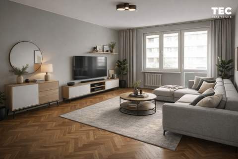 50,09 m2 w centrum 2 pokoje osobna kuchnia