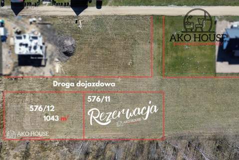 Działka o powierzchni 1043 m2 z WZ pod DOM 