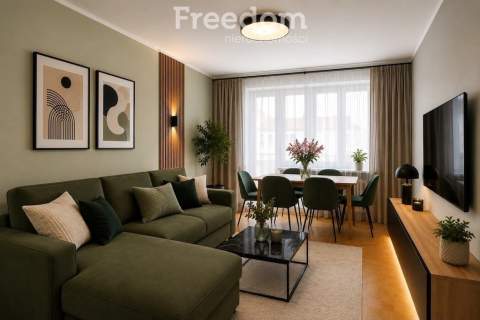 3 pokojowe mieszkanie 48 m2 ul. Wyzwolenia balkon