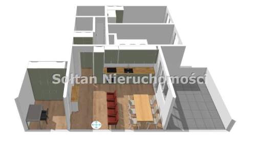 3/4 pokoje duży balkon Metro Kabaty