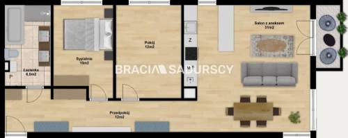 Gotowy Apartament typu LUX 3 pok Górka Narodowa