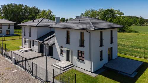 Działka 500 m2/ bliźniaki połączone garażem
