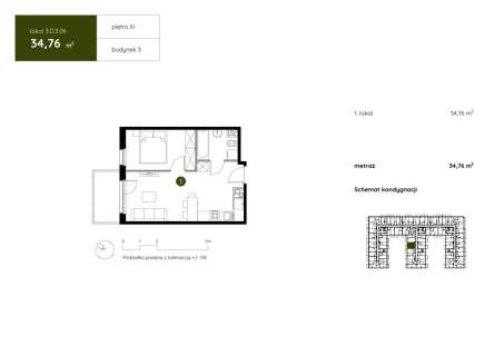 Apartament Inwestycyjny, 2 Pokoje z Balkonem