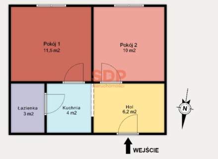 2 pokoje na wynajem w ładnej kamienicy w Centrum