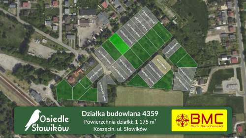 Działka budowlana Koszęcin ul. Dworcowa 1175m2