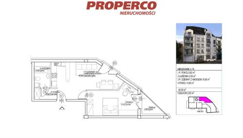 Nowe mieszkanie 2 pok., 40m2, Centrum, Kielce