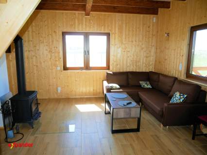 Domek całoroczny drewniany działka 912m2 Powidz ZAMIANA