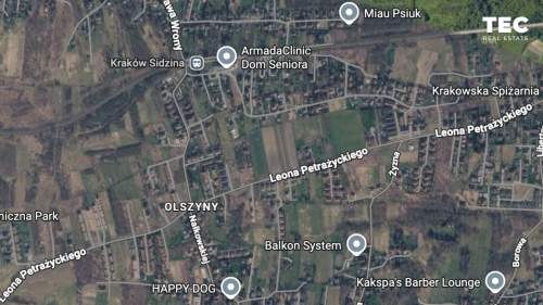 Działka budowlana 38ar Kraków, Swoszowice