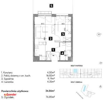 2-pokojowe mieszkanie blisko centrum