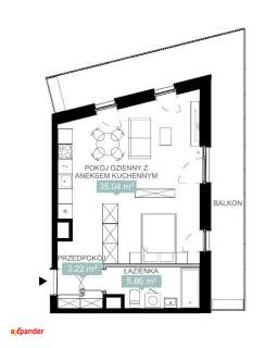 inwestycja z promocji/ Katowice centrum/ balkon 24 m2