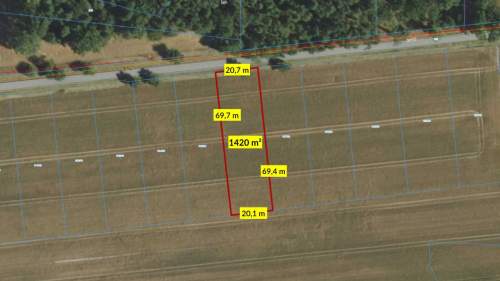 Działka budowlana Zborowskie 1420m2