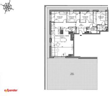 Apartament 122m taras 120m 5 pokoi najwyższe piętro otwarcie...
