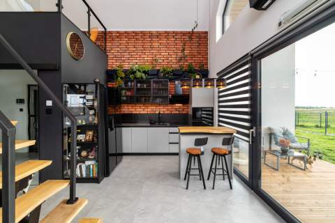 Dom energooszczędny w stylu loft 