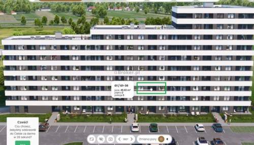 Nowe 3-pokoje 49,62 m2 Mistrzejowice Balkon SKA 8 min do Centrum...