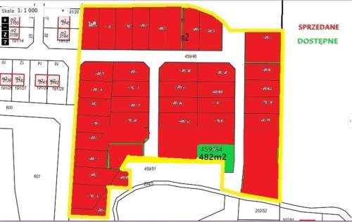 DZIAŁKA BUDOWLANA 482 M2, MPZP, CENTRUM BANINA