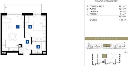 Nowe 2pok w zielonych Bronowicach clubhouse balkon