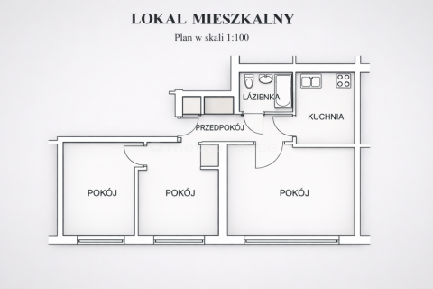 3 pełne pokoje, oddzielna kuchnia obok PKP Ursus
