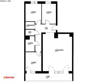 Potężny salon 43,07m Apartament z 3 sypialniami z Kluczami od...