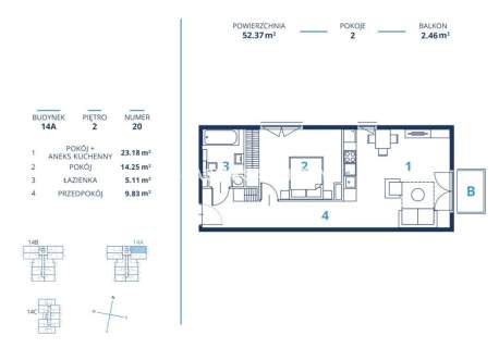 Gotowa inwestycja - metraże od 39 m2, Kraków