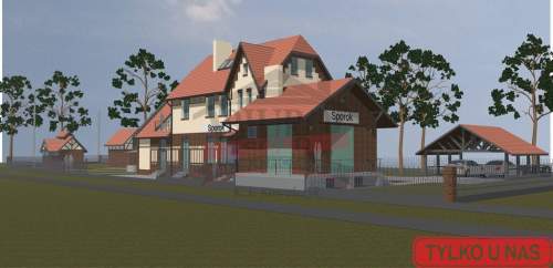 SPÓROK/Klimatyczna stacja mały domek 35m2