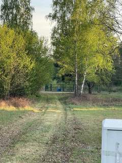 Działka 2800 m2 z WZ, prądem, wodą, stawem, dojazd asfaltowy