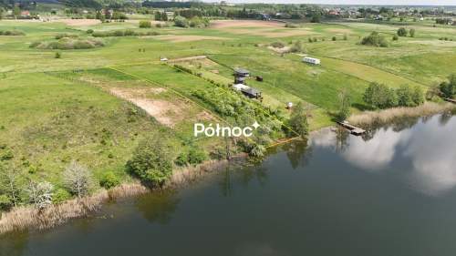 Siedliska działka z linią brzegową jeziora Sunowo