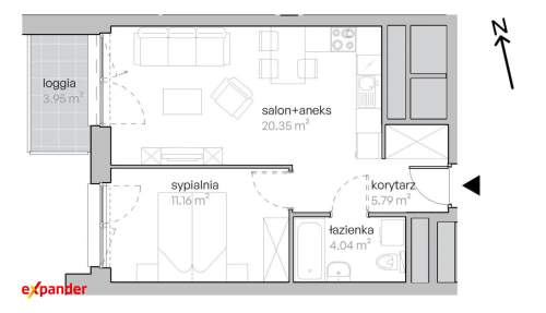 Funkcjonalne mieszkanie w sąsiedztwie C.H.Magnolia