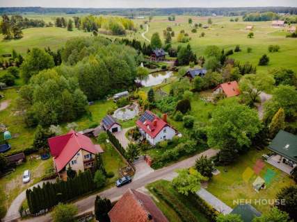 Borowe, dom z dużym tarasem, własnym stawem