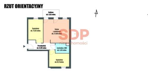 3 pokoje do aranżacji balkon komórka i miejsce post. w cenie...