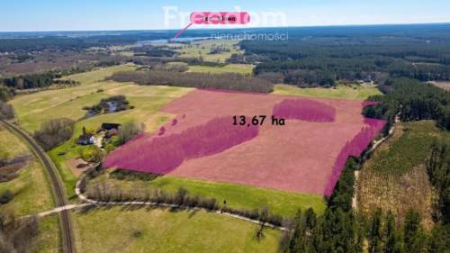 Duża działka 13,67 ha w malowniczej miejscowości