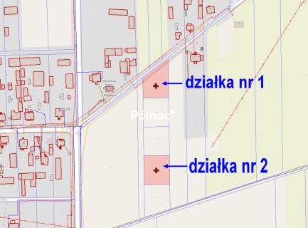 Dwie działki budowlane w Woskrzenicach Małych
