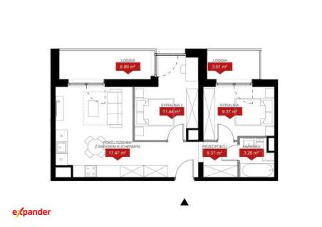 3 pokoje / Top Lokalizacja / Duży balkon